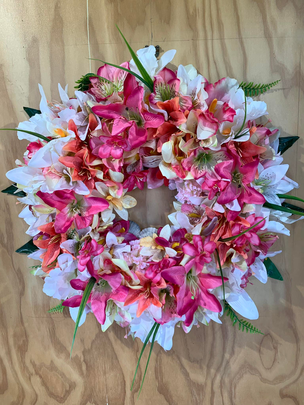 Large pacifika Silk Wreaths and Mirrors