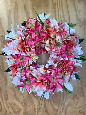 Large pacifika Silk Wreaths and Mirrors